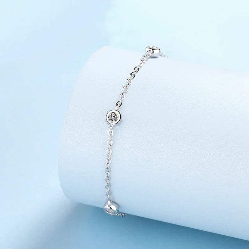 Moissanite Diamond Engagement Girl fine Jewelry for Her Daughter Gift