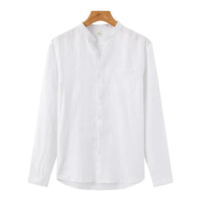 Camisa de Linho Manga Longa Old Money – Italy