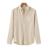 Camisa de Linho Manga Longa Old Money – Italy