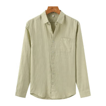 Camisa de Linho Manga Longa Old Money – Italy