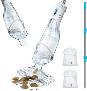 Kabelloser Poolsauger, wiederaufladbar, Handstaubsauger für oberirdische und unterirdische Pools, Clear Head