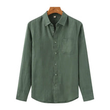 Camisa de Linho Manga Longa Old Money – Italy