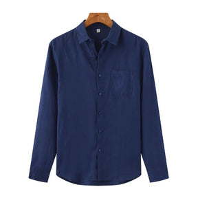 Camisa de Linho Manga Longa Old Money – Italy