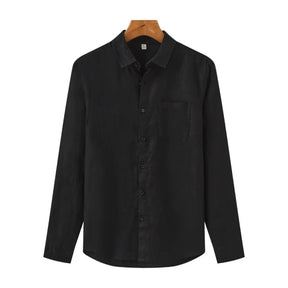 Camisa de Linho Manga Longa Old Money – Italy