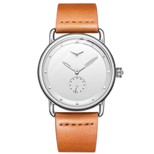RELÓGIO MINIMALISTA LEGACY MILANO PULSEIRA DE COURO