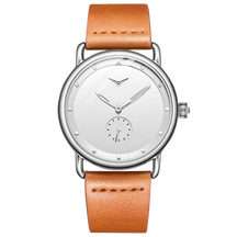 RELÓGIO MINIMALISTA LEGACY MILANO PULSEIRA DE COURO
