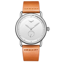 RELÓGIO MINIMALISTA LEGACY MILANO PULSEIRA DE COURO