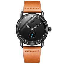 RELÓGIO MINIMALISTA LEGACY MILANO PULSEIRA DE COURO