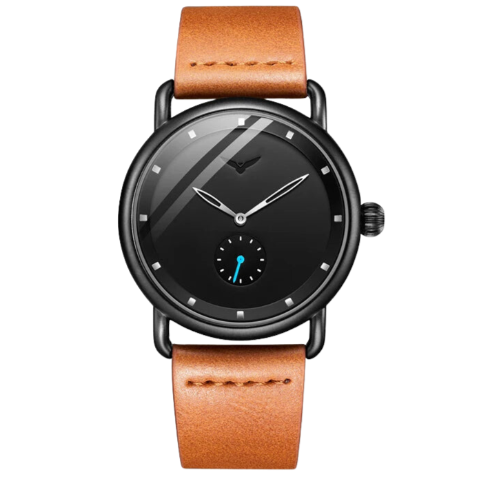 RELÓGIO MINIMALISTA LEGACY MILANO PULSEIRA DE COURO