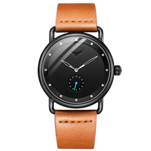 RELÓGIO MINIMALISTA LEGACY MILANO PULSEIRA DE COURO