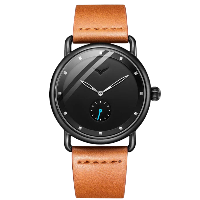 RELÓGIO MINIMALISTA LEGACY MILANO PULSEIRA DE COURO