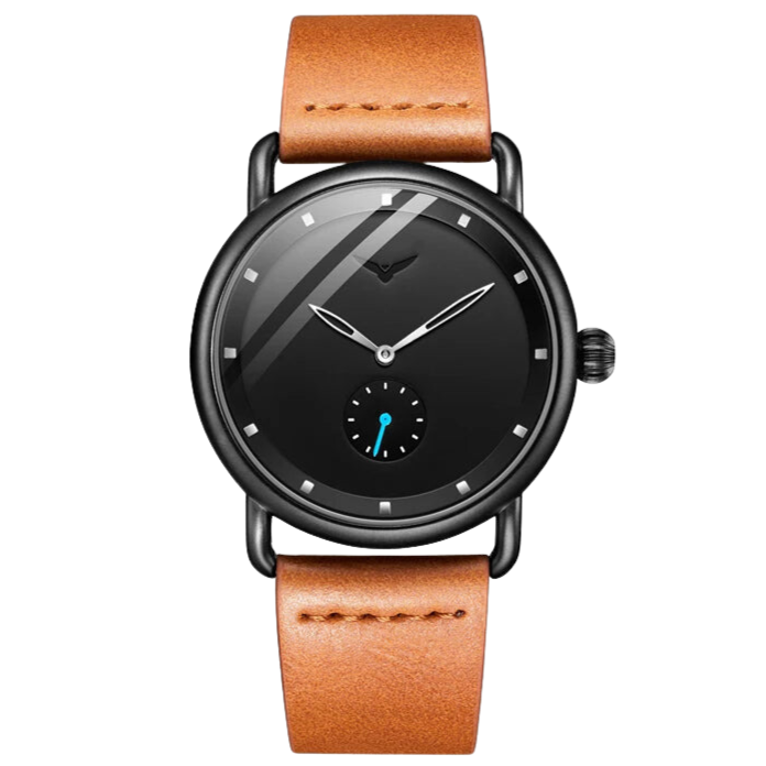 RELÓGIO MINIMALISTA LEGACY MILANO PULSEIRA DE COURO