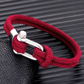 Pulseira de Corda Vinho Malibu Beroc