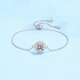 Bracelets Women Wedding 1CT Moissanite Diamond