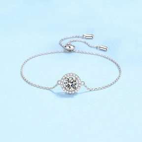 Bracelets Women Wedding 1CT Moissanite Diamond
