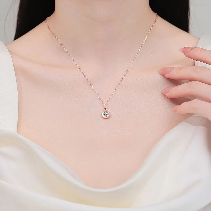 Heart Moissanite Diamond Women Wedding Girl