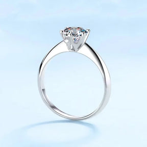 Moissanite Diamond Six-pronged Setting Wedding Bands for Women