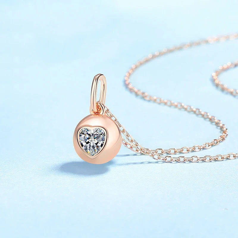 Heart Moissanite Diamond Women Wedding Girl