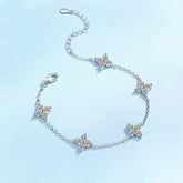 Wedding Bracelets 2CT Moissanite Diamond Girl PT950