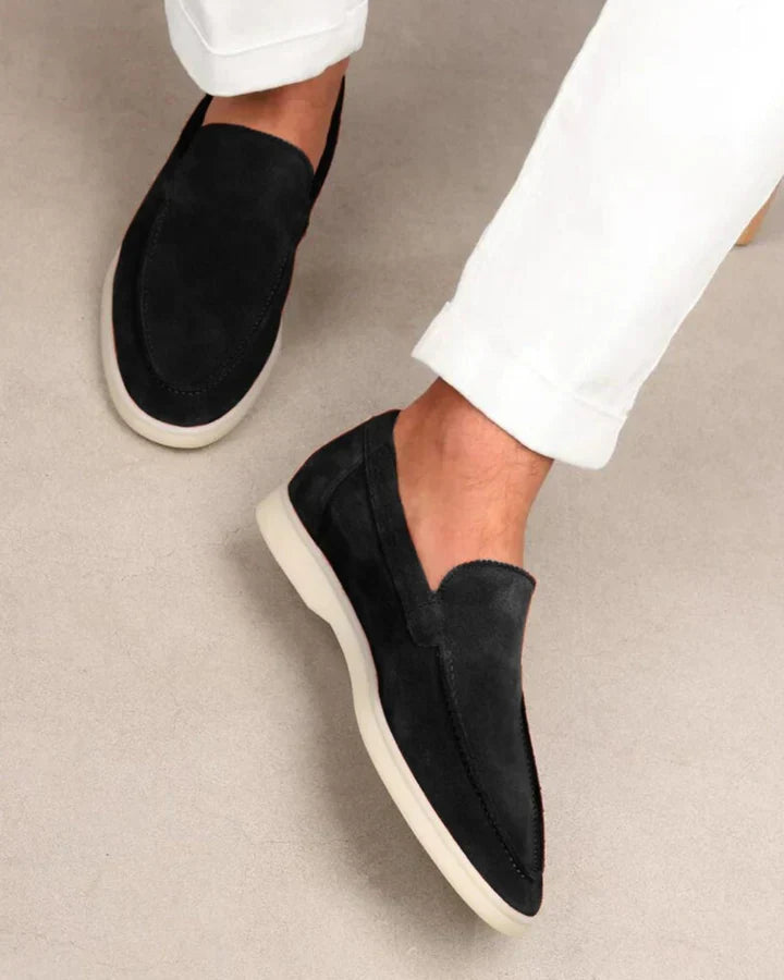Mocassins de camurça premium | Preto
