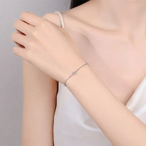 Wedding Bracelets 2CT Moissanite Diamond Girl PT950
