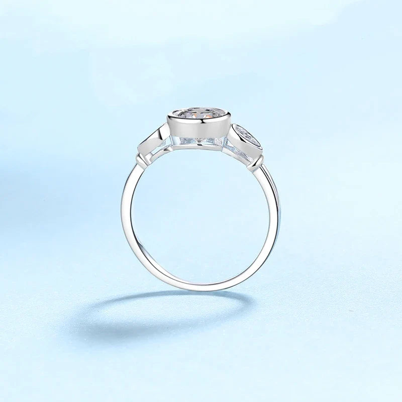 Moissanite Diamond PT950 Platinum Girl Birthday Gift