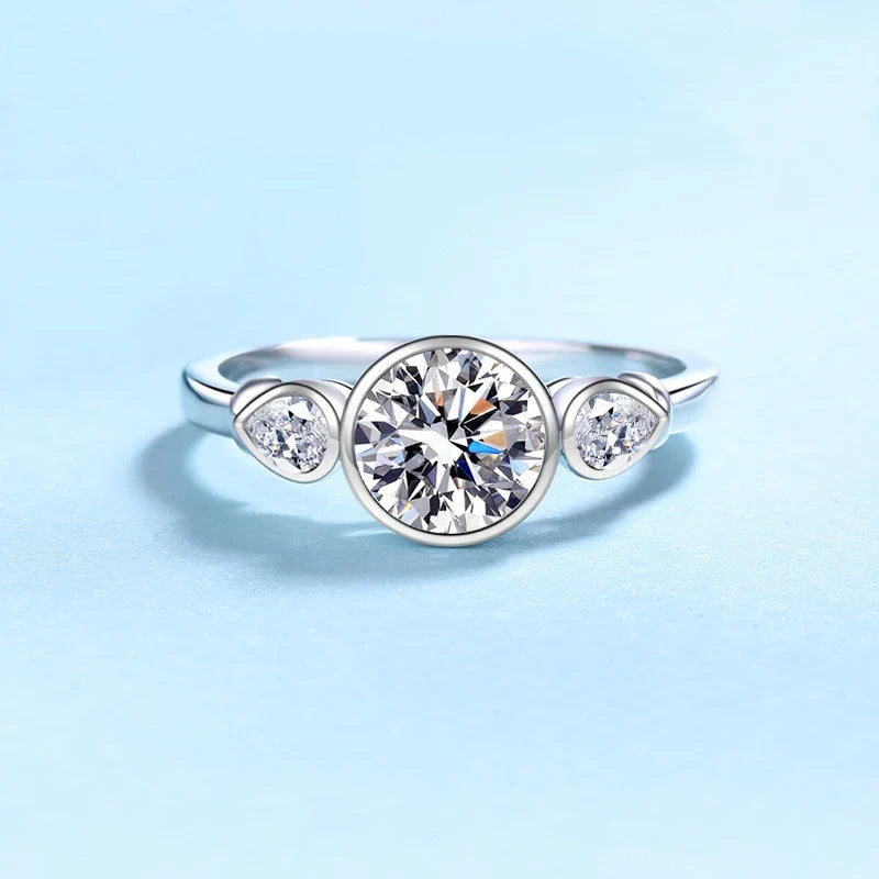 Moissanite Diamond PT950 Platinum Girl Birthday Gift