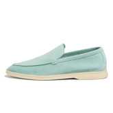 Mocassins de camurça premium | Azul Céu