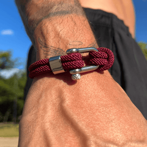 Pulseira de Corda Vinho Malibu Beroc