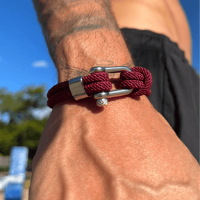 Pulseira de Corda Vinho Malibu Beroc
