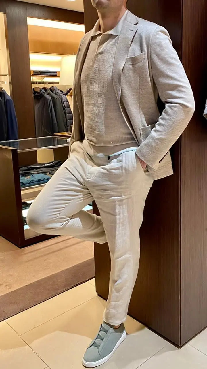 Tênis Triple Stitch - "Navy Grey"