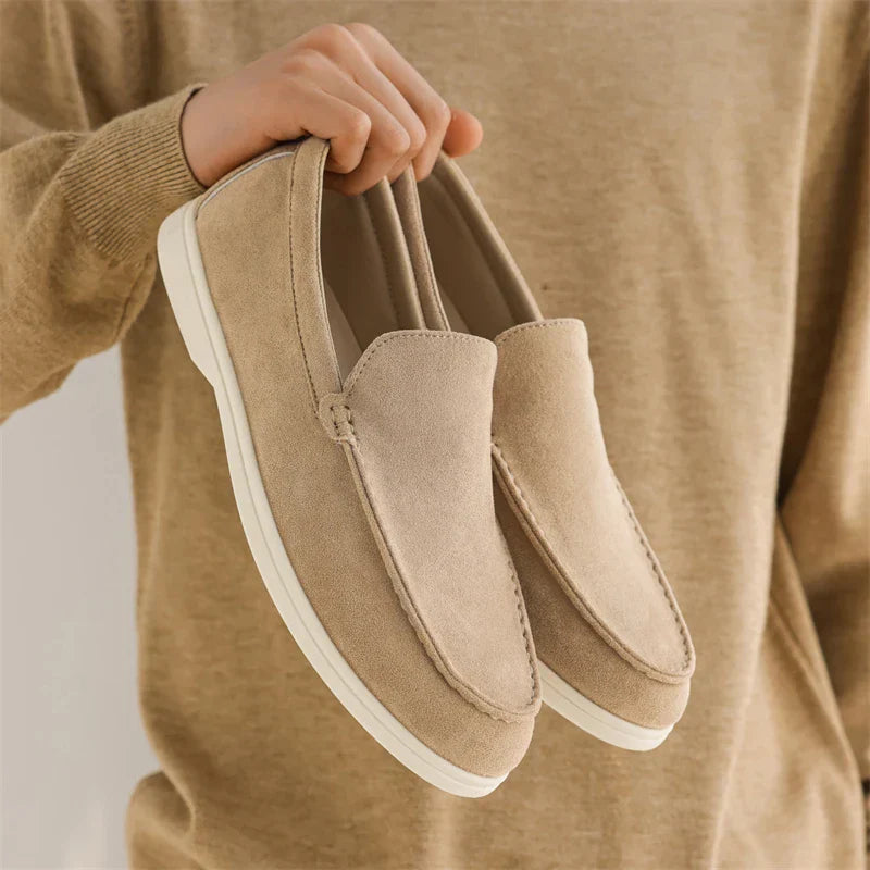 Mocassins de camurça premium | Bege