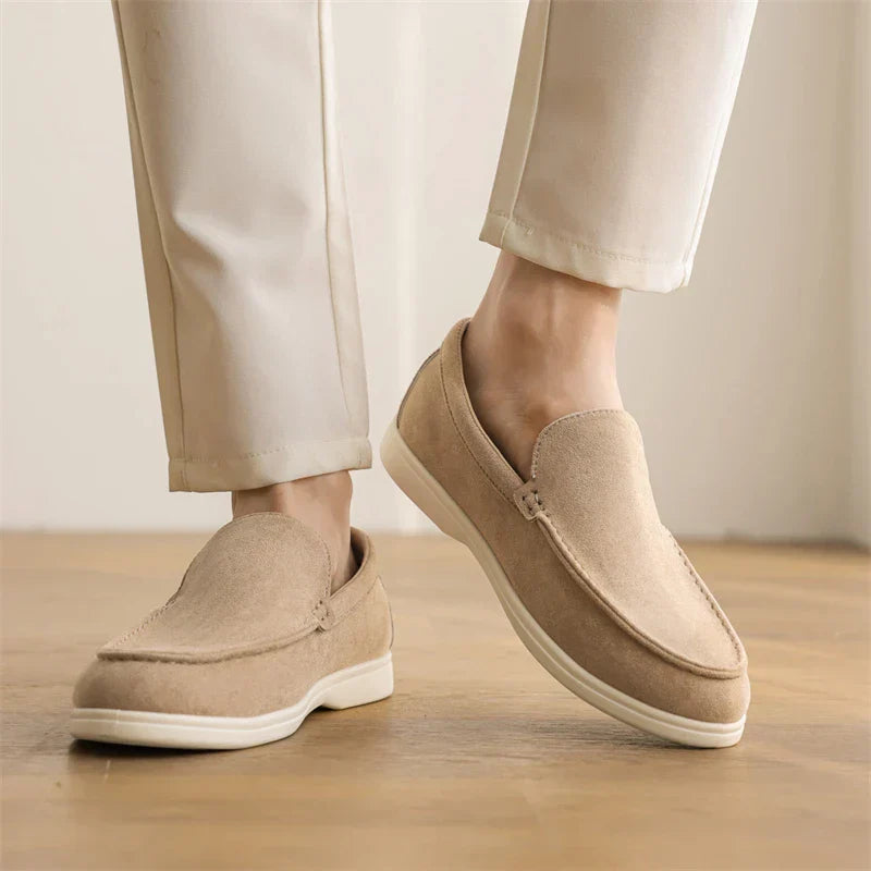 Mocassins de camurça premium | Bege