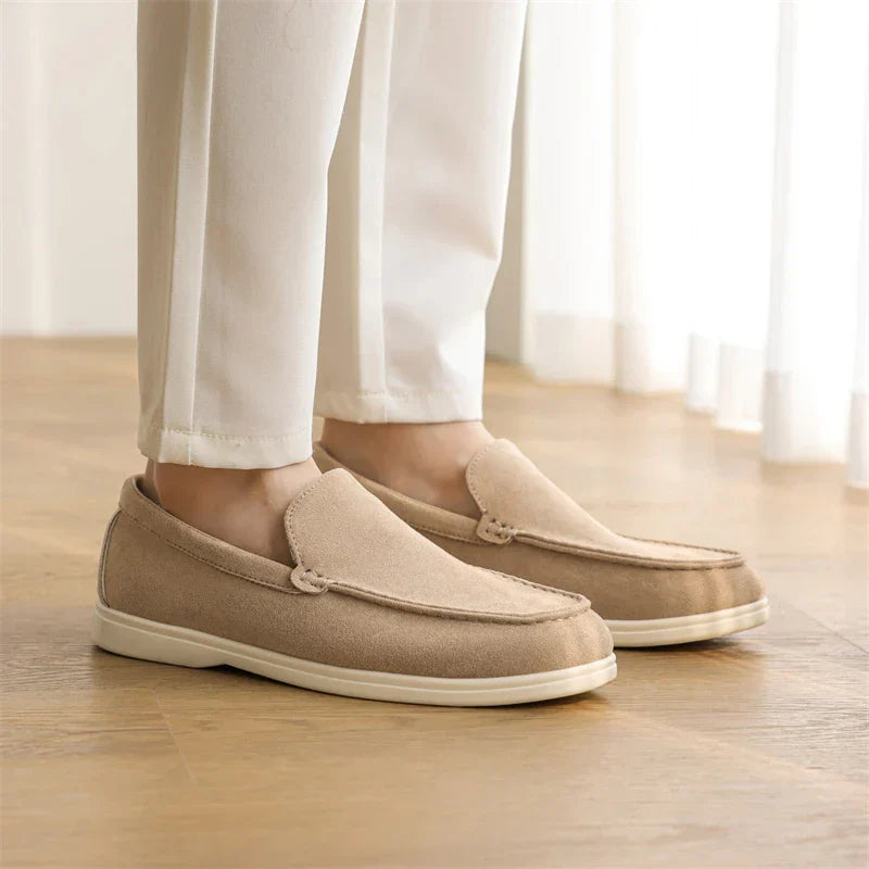 Mocassins de camurça premium | Bege