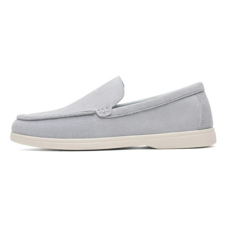 Mocassim de camurça premium | Azul-celeste