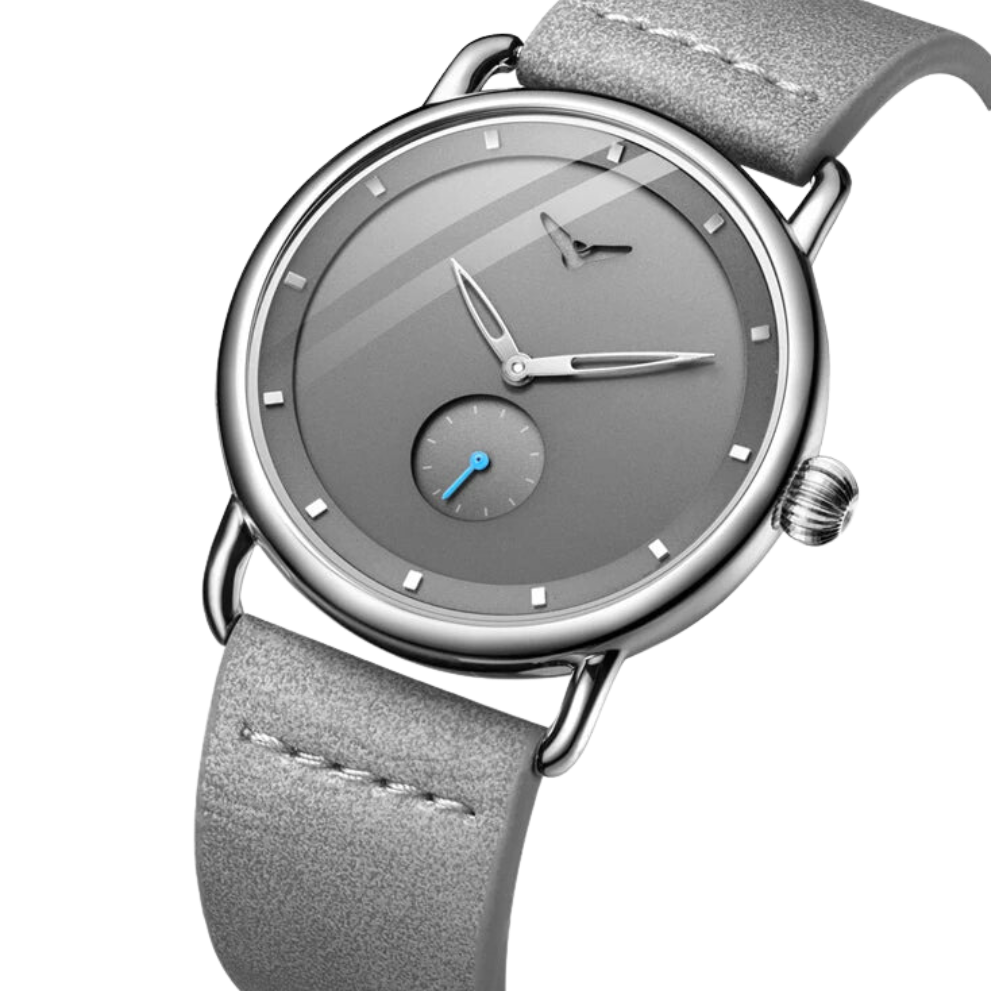 RELÓGIO MINIMALISTA LEGACY MILANO PULSEIRA DE COURO